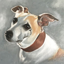 Pet Portrait of Charlie - by Mark Ward at ArtyMarksArt