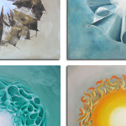 Earth, Air, Fire, Water (A Quadriptych) - by Mark Ward at ArtyMarksArt