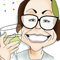 Kirsty Birthday Cartoon by Mark Ward at ArtyMarks Art
